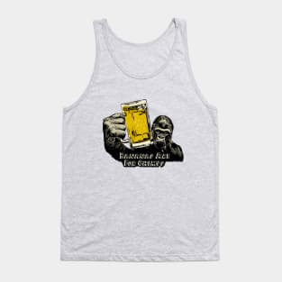 Beer Drinking Gorilla Tank Top